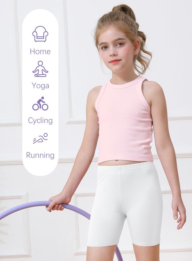 Resinta 6 Pack Girls Bike Shorts Under Dress Dance Cartwheel Shorts for Toddler Kids Summer Clothes Multicolor - Image 5